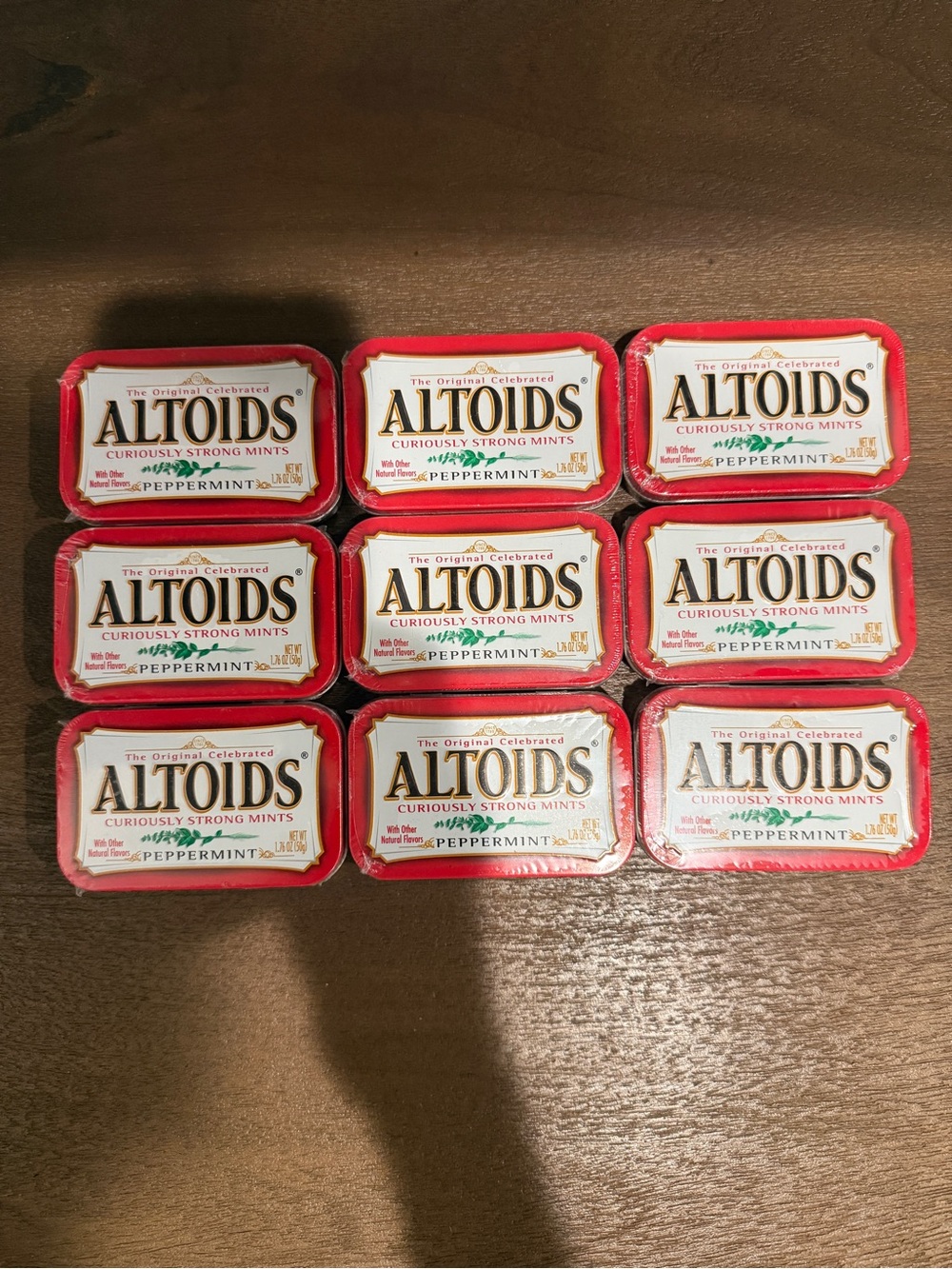 Peppermint Mints Tin - Red